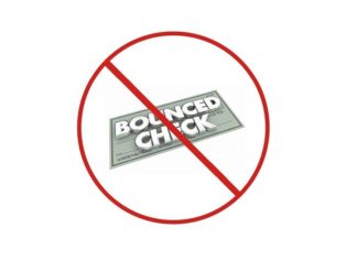 Bounced Check Insufficient Funds Bad Payment 3d Illustration